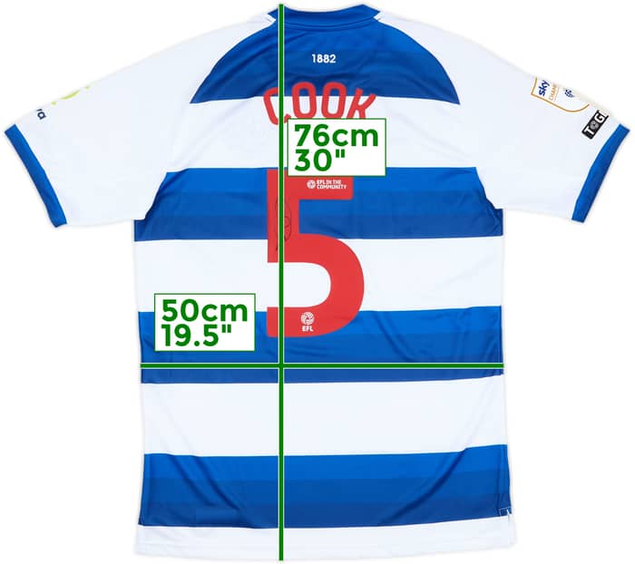 2024-25 QPR Match Issue Signed Home Shirt Cook #5