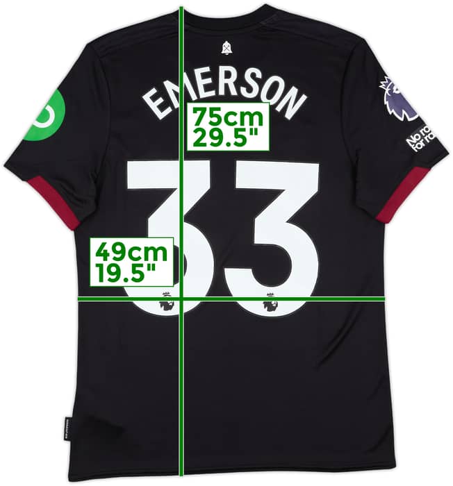 2024-25 West Ham Match Issue Away Shirt Emerson #33
