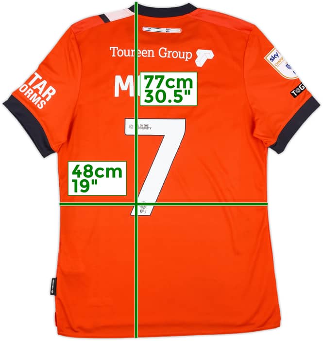 2024-25 Luton Match Issue Home Shirt Moses #7