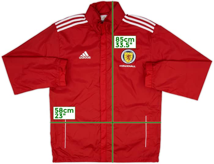 2011-12 Scotland adidas Hooded Rain Jacket - 10/10 - (L)
