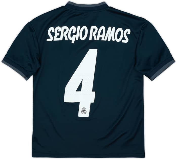 2018-19 Real Madrid Away Shirt Sergio Ramos #4 - 8/10 - (M.Boys)
