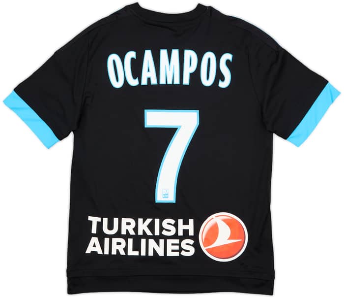 2015-16 Olympique Marseille Away Shirt Ocampos #7 - 10/10 - (L.Boys)
