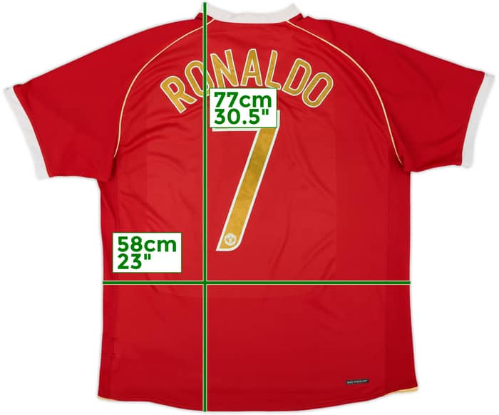 2006-07 Manchester United Home Shirt Ronaldo #7 - 5/10 - (XL)