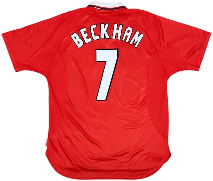 1997-00 Manchester United CL Shirt Beckham #7 - 5/10 - (XL)