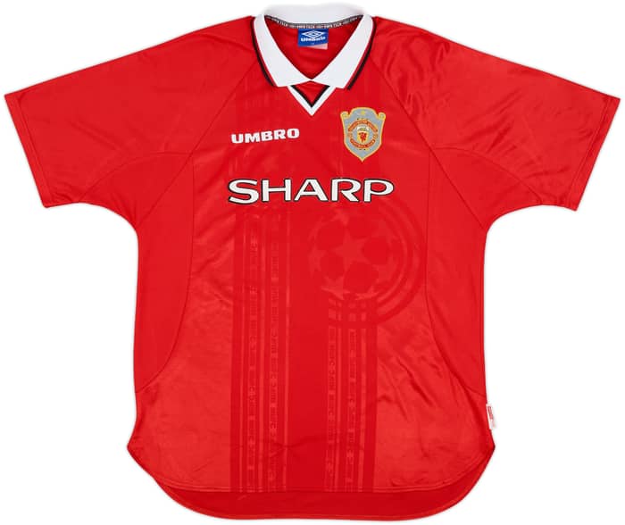 1997-00 Manchester United CL Shirt Beckham #7 - 5/10 - (XL)
