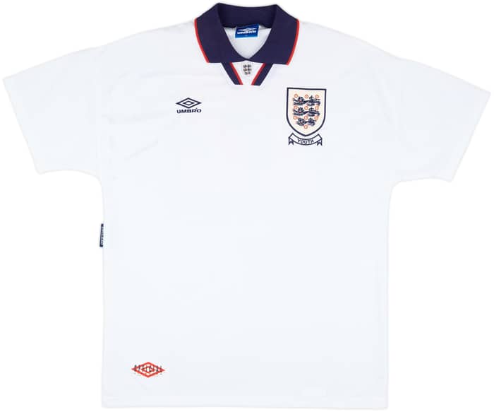 1993-94 England Youth Match Issue Home Shirt #12