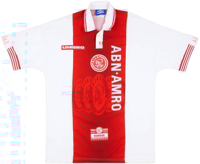 1997-98 Ajax Home Shirt F.De Boer #4 - 8/10 - (XL)