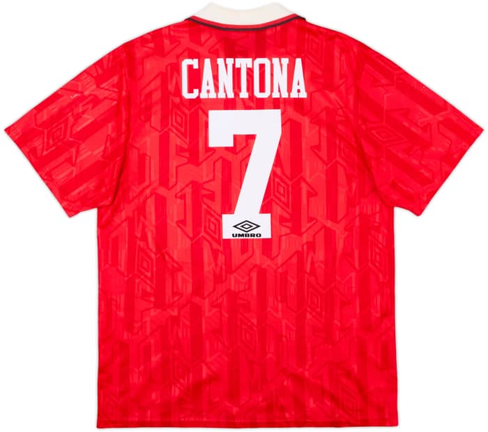 1992-94 Manchester United Home Shirt Cantona #7 - 6/10 - (XL)