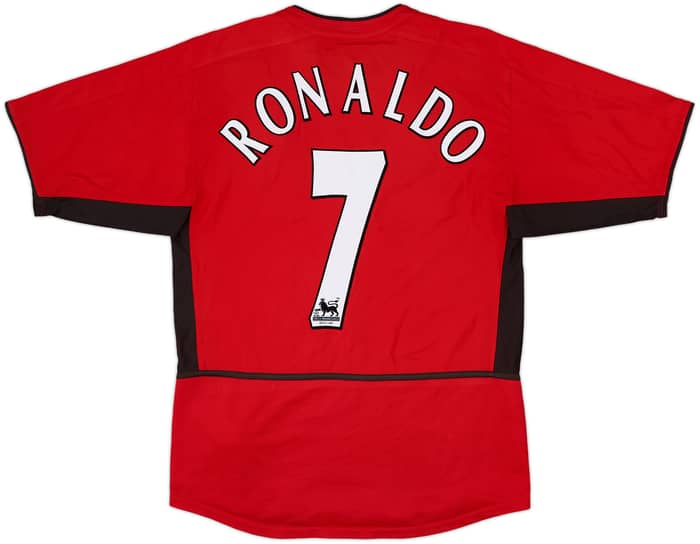 2002-04 Manchester United Home Shirt Ronaldo #7 - 8/10 - (S)