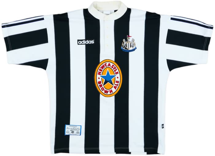 1995-97 Newcastle Home Shirt Shearer #9 - 8/10 - (L)