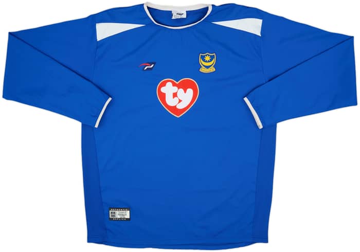2003-05 Portsmouth Home L/S Shirt Sheringham #10 - 6/10 - (L)