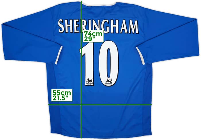2003-05 Portsmouth Home L/S Shirt Sheringham #10 - 6/10 - (L)