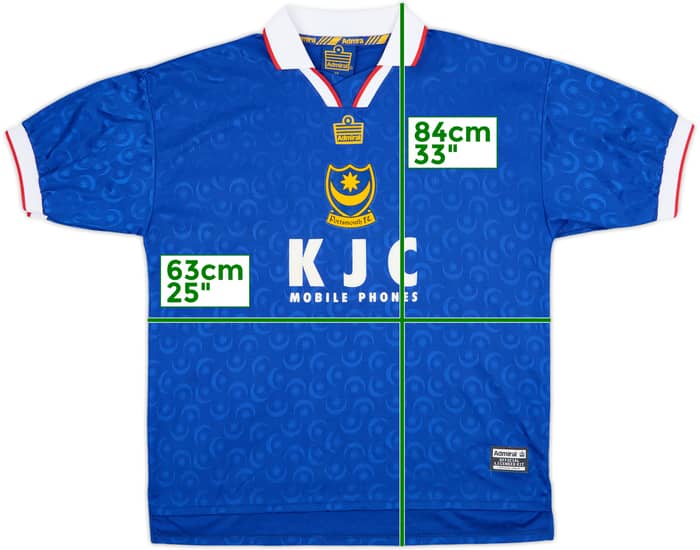 1997-99 Portsmouth Home Shirt - 8/10 - (XL)