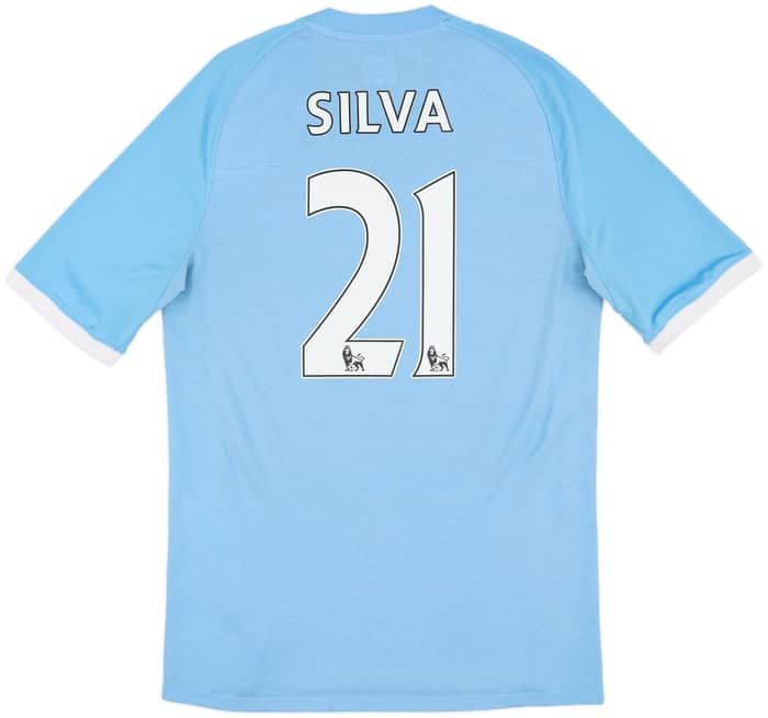 2010-11 Manchester City 'FA Cup Final' Home Shirt Silva #21 - 7/10 - (M)