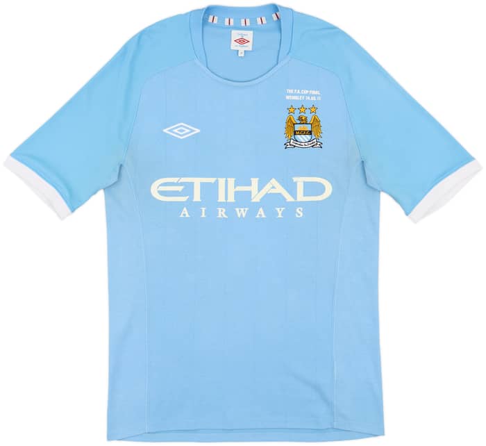 2010-11 Manchester City 'FA Cup Final' Home Shirt Silva #21 - 7/10 - (M)