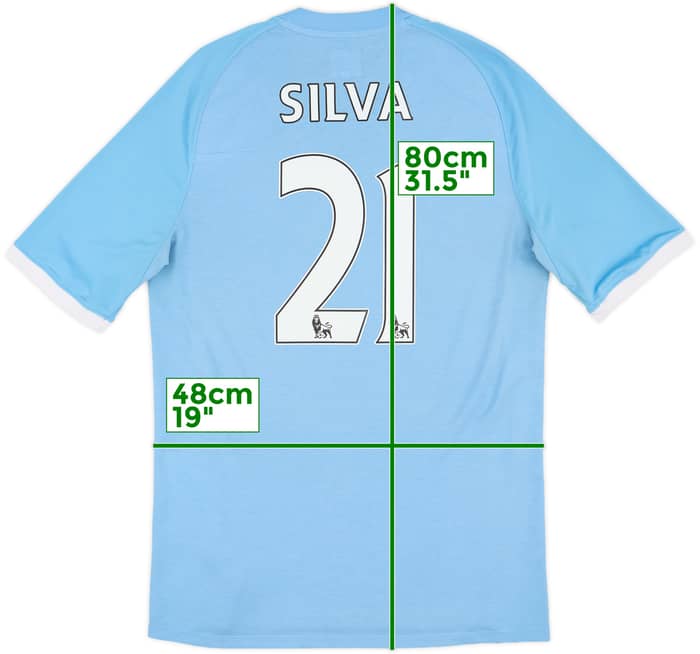 2010-11 Manchester City 'FA Cup Final' Home Shirt Silva #21 - 7/10 - (M)
