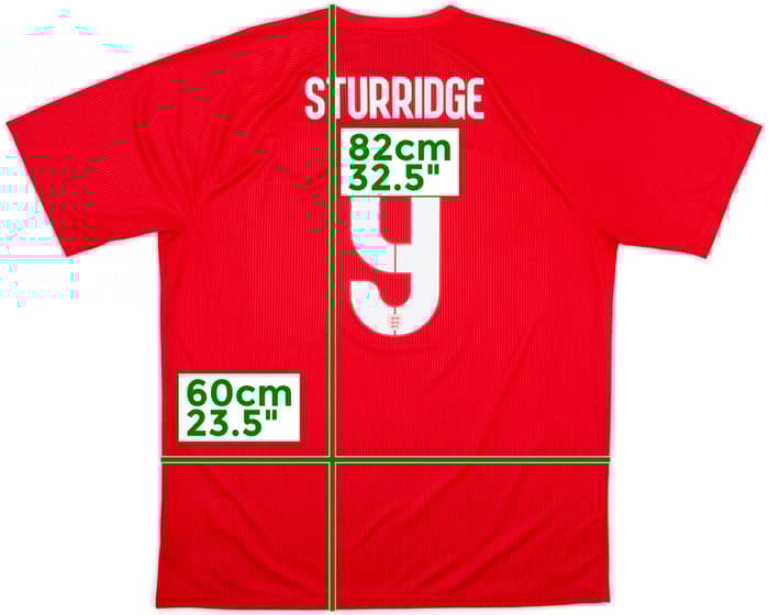 2014-15 England Away Shirt Sturridge #9 - 10/10 - (XL)
