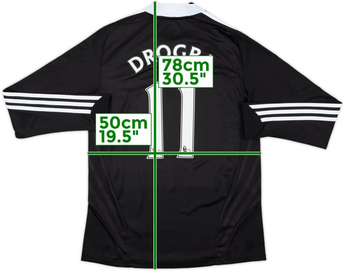 2008-09 Chelsea Away L/S Shirt Drogba #11 - 8/10 - (M)