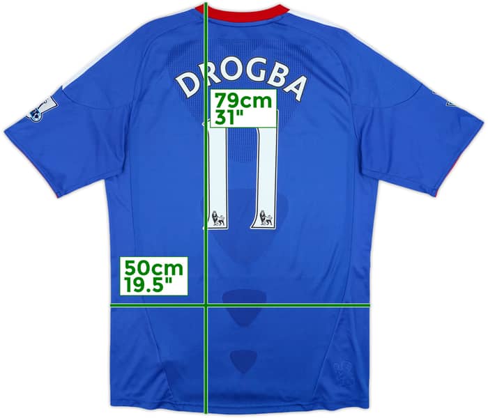 2010-11 Chelsea Home Shirt Drogba #11 - 9/10 - (M)