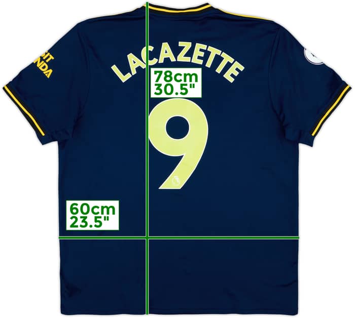 2019-20 Arsenal Third Shirt Lacazette #9 - 8/10 - (XL)