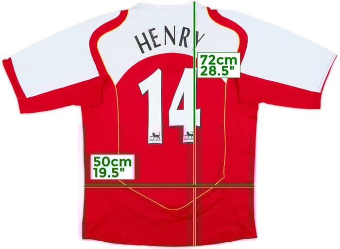 2004-05 Arsenal Home Shirt Henry #14 - 5/10 - (M)