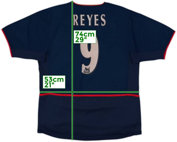 2002-04 Arsenal Away Shirt Reyes #9 - 5/10 - (L)