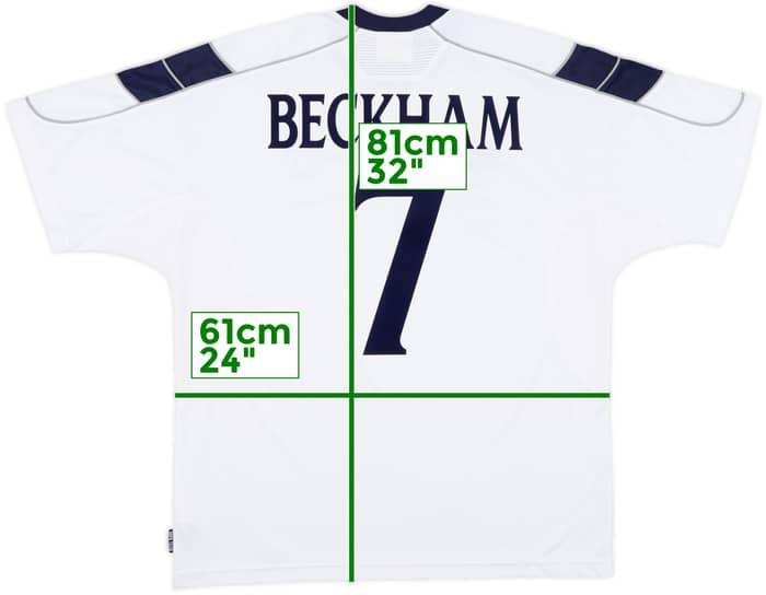 1999-00 Manchester United Third Shirt Beckham #7 - 6/10 - (XL)