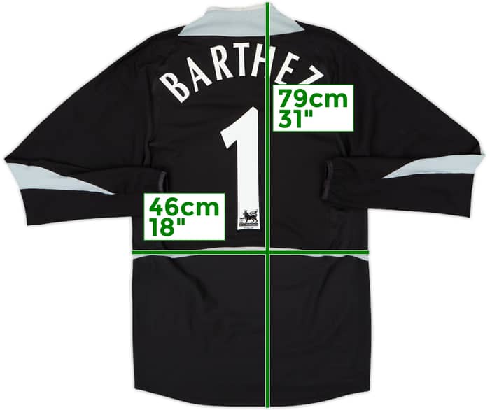 2002-04 Manchester United GK Shirt Barthez #1 - 8/10 - (M)