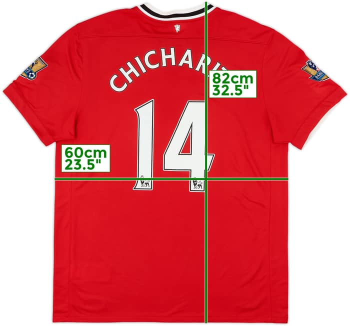 2011-12 Manchester United Home Shirt Chicharito #14 - 8/10 - (XL)