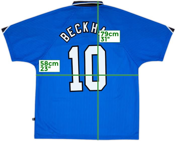 1996-98 Manchester United Third Shirt Beckham #10 - 10/10 - (XL)