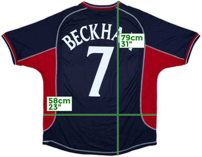 2000-01 Manchester United Third Shirt Beckham #7 - 8/10 - (XL)