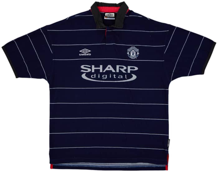 1999-00 Manchester United Away Shirt Scholes #18 - 9/10 - (L)