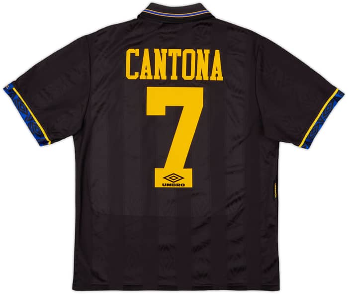1993-95 Manchester United Away Shirt Cantona #7 - 8/10 - (M)
