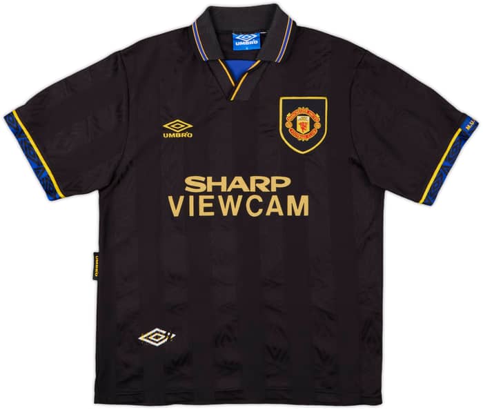 1993-95 Manchester United Away Shirt Cantona #7 - 8/10 - (M)