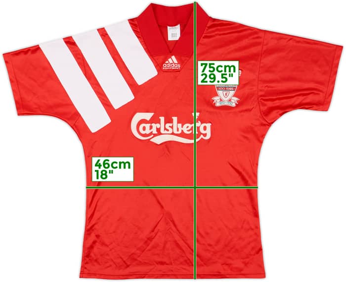 1992-93 Liverpool Centenary Home Shirt - 8/10 - (M)