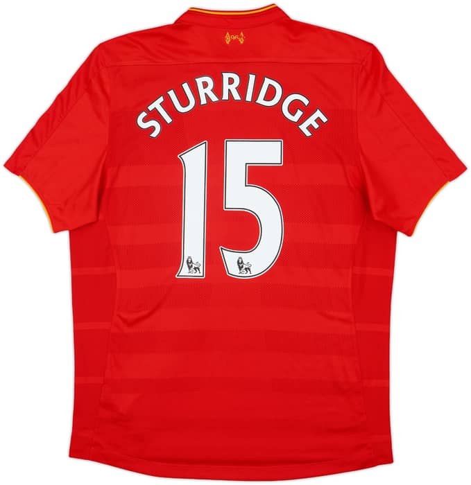 2012-13 Liverpool Home Shirt Sturridge #15 - 7/10 - (L)