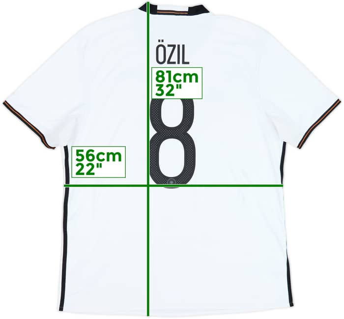 2015-16 Germany Home Shirt Ozil #8 - 5/10 - (XL)