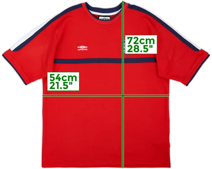 2000-02 England Umbro Training Shirt - 9/10 - (XL)