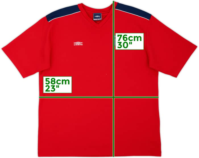 2002-03 England Umbro Training Shirt - 6/10 - (XXL)