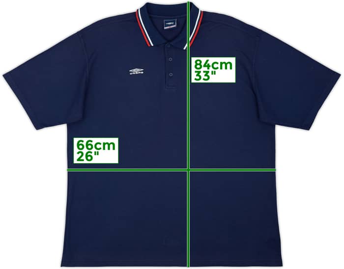 2004-06 England Umbro Polo Shirt - 8/10 - (XXL)