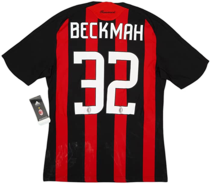 2008-09 AC Milan Home Shirt Beckmah #32 (S)