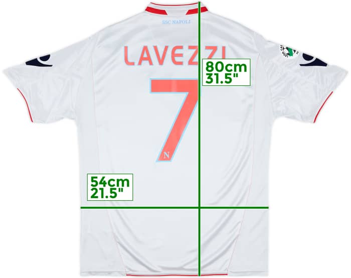 2009-10 Napoli Away Shirt Lavezzi #7 (L)