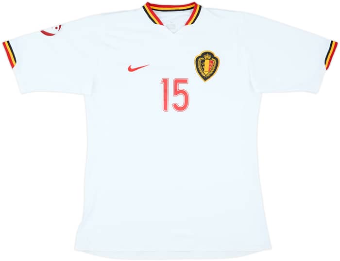 2006 Belgium Women Match Issue UEFA U-19 Championship Away Shirt #15 (Schouteeten)