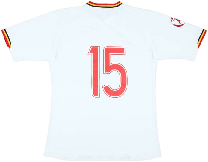 2006 Belgium Women Match Issue UEFA U-19 Championship Away Shirt #15 (Schouteeten)