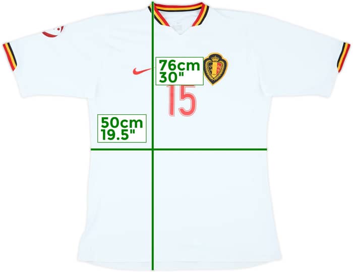 2006 Belgium Women Match Issue UEFA U-19 Championship Away Shirt #15 (Schouteeten)