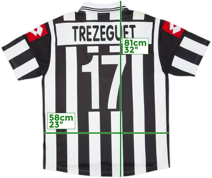 2001-02 Juventus CL Home Shirt Trezeguet #17 - 7/10 - (XXL)