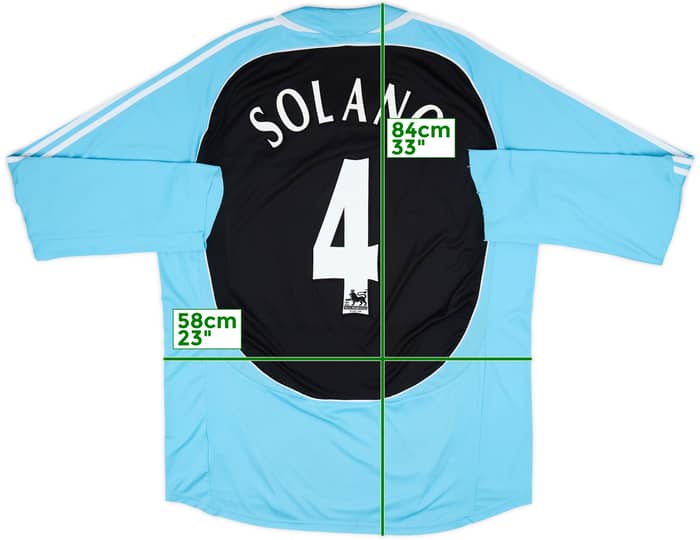 2006-07 Newcastle Third Shirt L/S Shirt Solano #4 - 4/10 - (XXL)