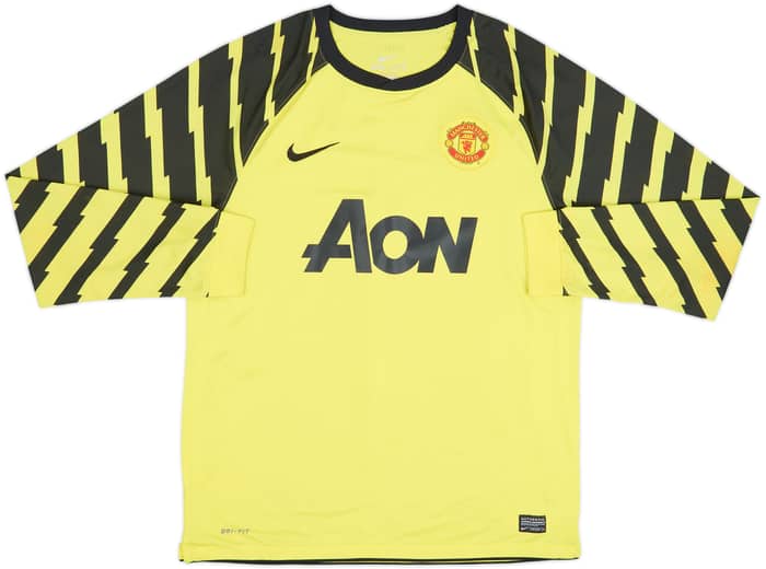 2010-11 Manchester United Yellow GK Shirt Van Der Sar #1 - 6/10 - (L)