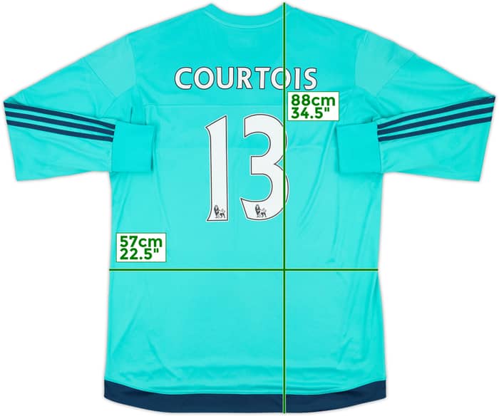 2015-16 Chelsea GK Shirt Courtois #13 - 7/10 - (XL)
