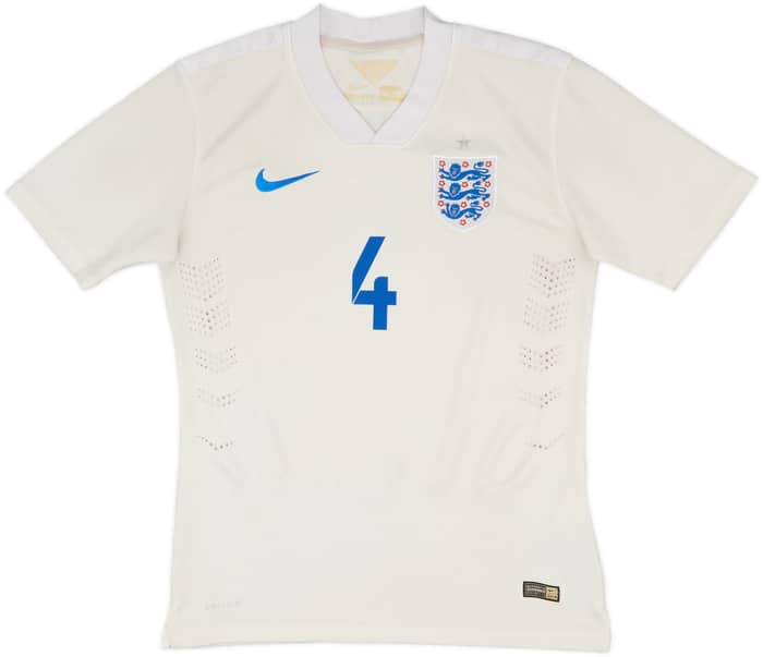 2014-15 England Authentic Home Shirt Gerrard #4 - 4/10 - (L)